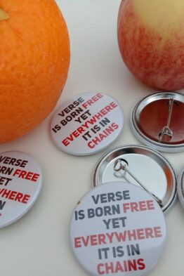 Verse was born free - badge